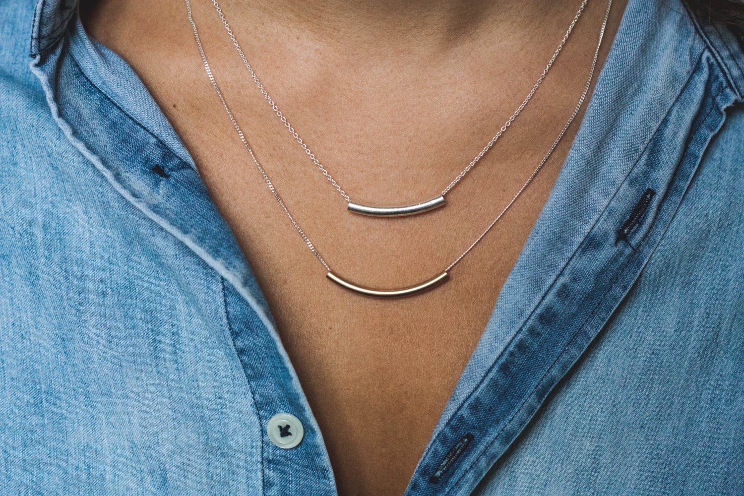 Vada Halskette | Eco Sterling Silber Moderne Schlauchkette Gold Filled Oder Röhrchen Weihnachtsgeschenk Für Sie Winterschmuck Vada Halskette | Eco Sterling Silber Moderne Schlauchkette Gold Filled Oder Röhrchen Weihnachtsgeschenk Für Sie Winterschmuck von Illustrationist