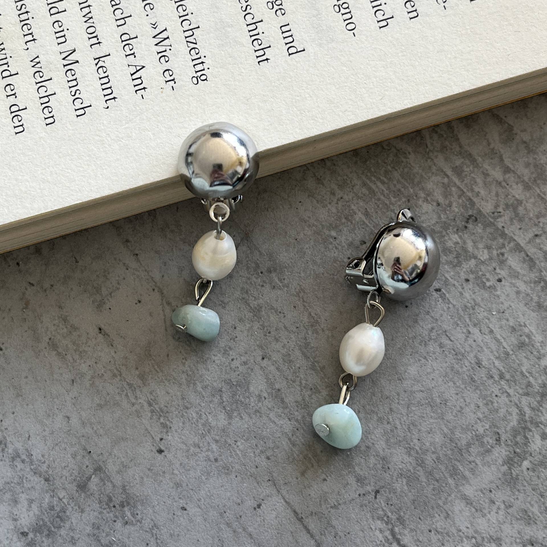 Handmade Clip Ohrringe Hochzeit Handmade Clip Ohrringe Hochzeit von IllyandtheMietz