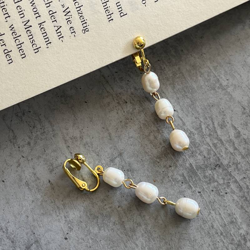Handmade Clip Ohrringe Hochzeit Handmade Clip Ohrringe Hochzeit von IllyandtheMietz