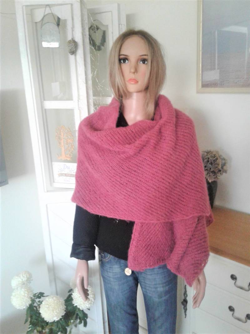 Alpaka/Seide Stola, Tuch , Groß, Leicht, Damen Braut, Hochzeit von IlonasKreativStube