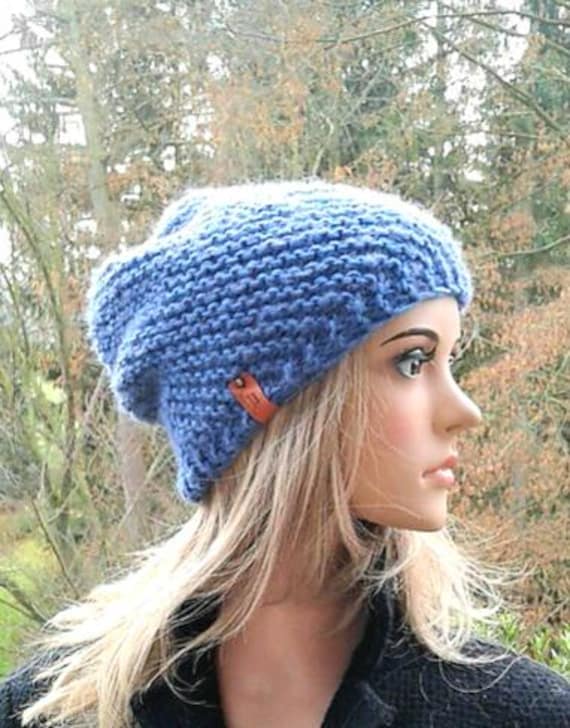 Alpaka /Seide Mütze Wolle, Merinowolle , Damen, Handgestrickt, Warm, Weich von IlonasKreativStube