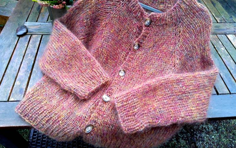 Mohair /Seide Strickjacke, Brautjacke, Hochzeit , Abendjacke Sommer , Handgestrickt von IlonasKreativStube