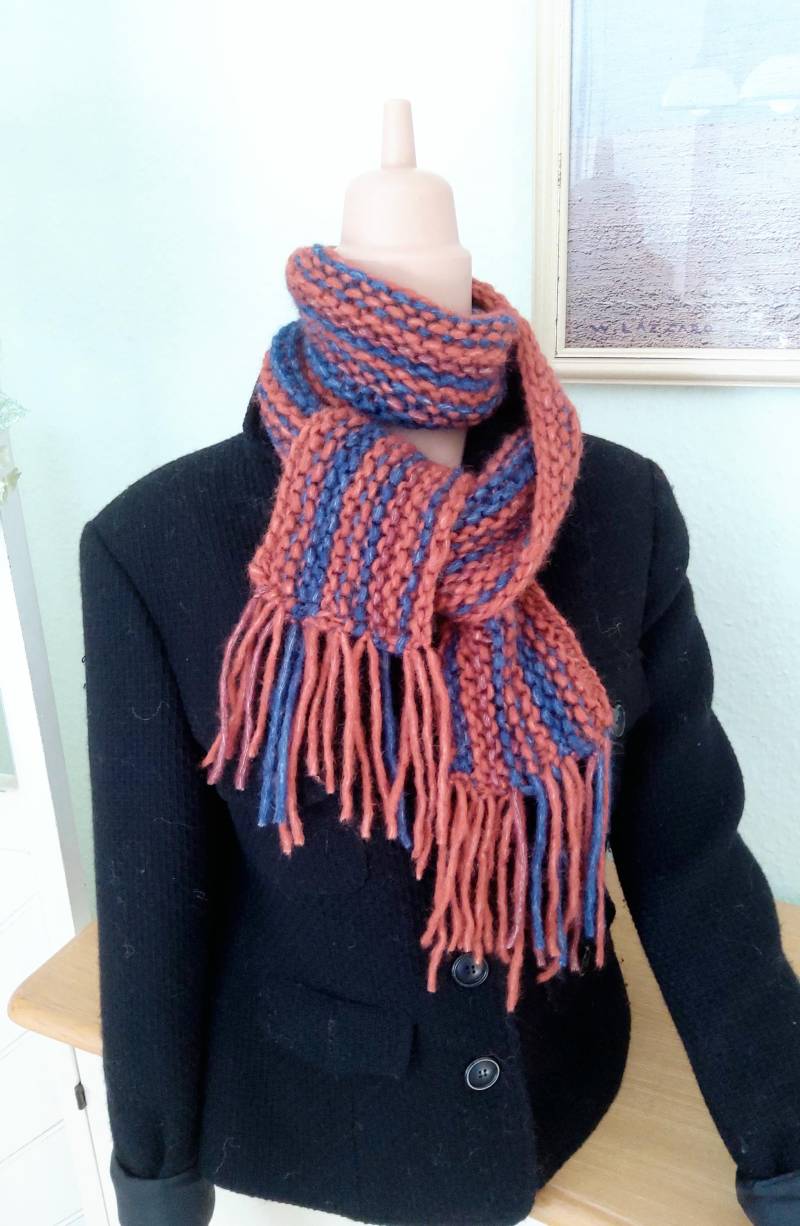 Weicher Schal, Stola, Handgestickt, Geschenk Unisex, Alpaka, Wolle von IlonasKreativStube