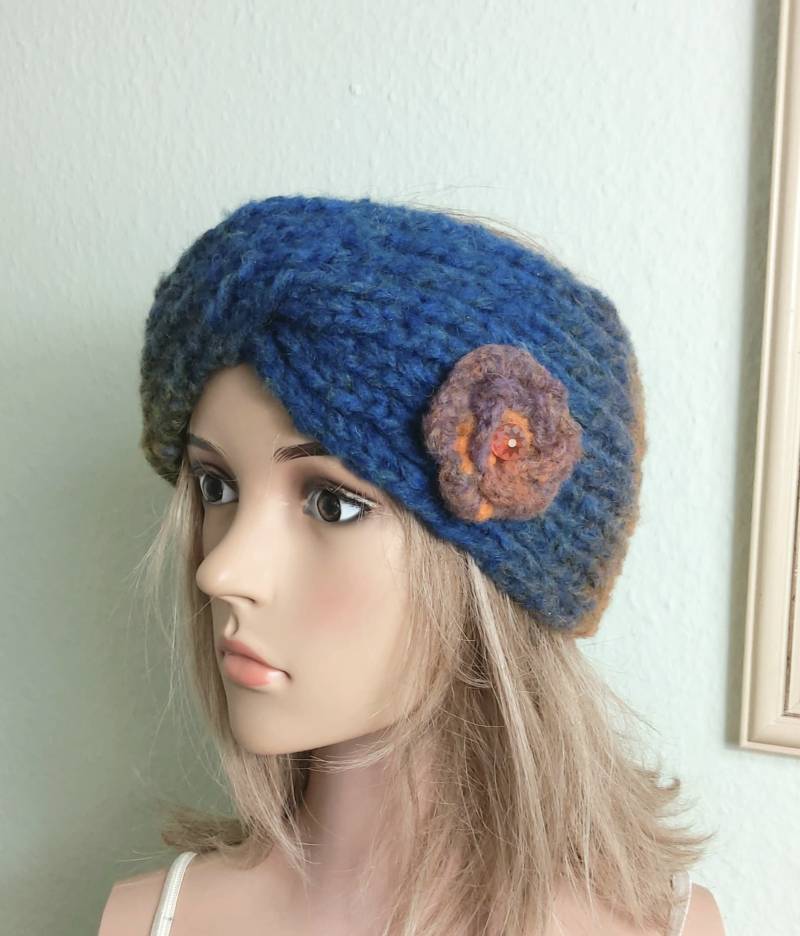 stirnband, Zopf, Herbstfarben Farbverlauf , Fröhlich Bunt , Warm Weich von IlonasKreativStube