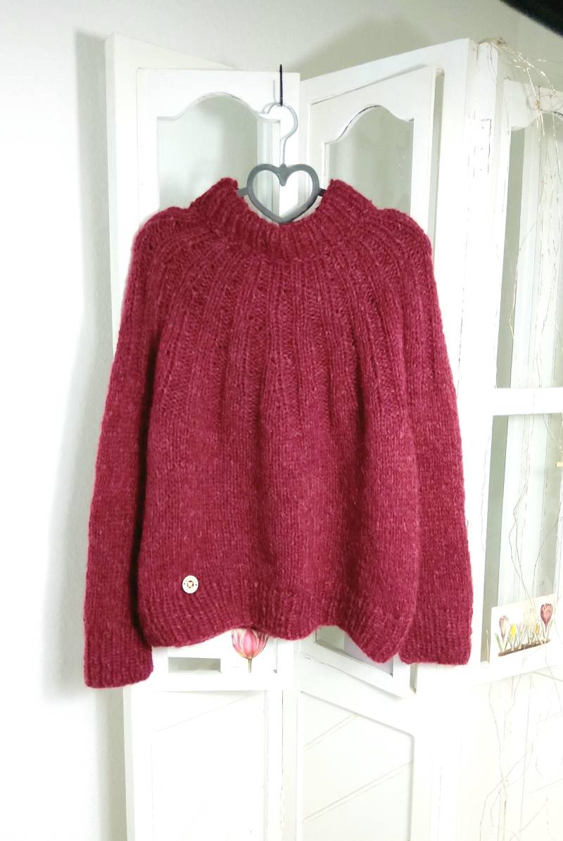 strickpullover, Pullover Handgestrickt, Flauschig, Alpaka, Damen von IlonasKreativStube