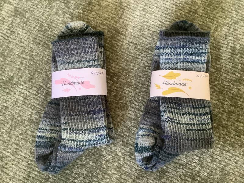 Handgestrickte Herren Socken Gr. 42/43 von IlonasStrickwelt