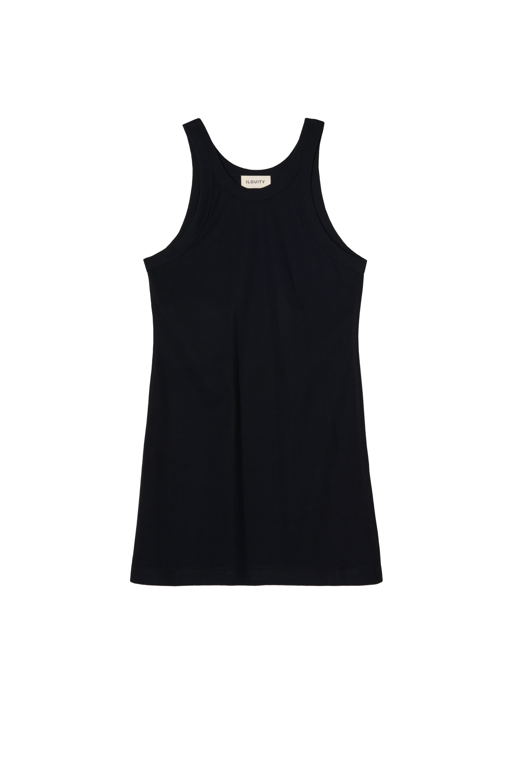 Ribbed Pregnancy Tank (Black/White/Grey Melange) - White - M - Ilouity - Maternity von Ilouity