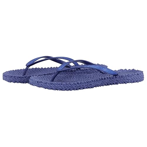 Ilse Jacobsen Pantoletten Cheerful 01 Blau 40 von Ilse Jacobsen