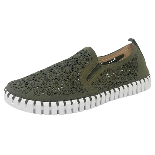 Ilse Jacobsen Tulip3471M Herren-Slipper, Bootsschuh, Deep Olive, 43 EU von Ilse Jacobsen