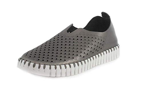 ILSE JACOBSEN Womens TULIP3576 Flat,Gunmetal,37 EU von Ilse Jacobsen