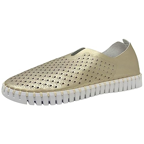 ILSE JACOBSEN Womens TULIP3576 Flat,Platin,37 EU von Ilse Jacobsen