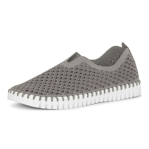 ILSE JACOBSEN Womens Tulip 139 Grey Slip-On - 42 von Ilse Jacobsen