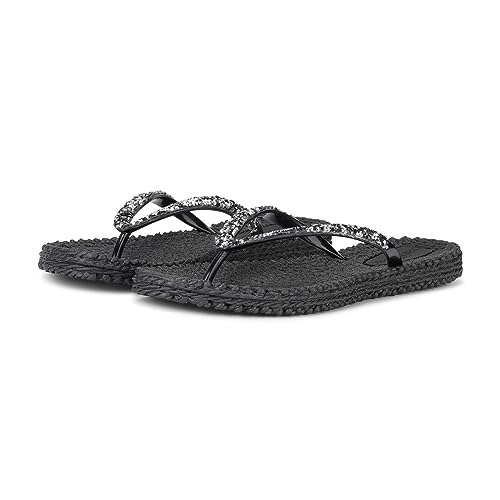 Ilse Jacobsen Damen Badelatschen Sandalen Cheerful Zehentrenner Synthetik FlipFlops Strand uni ilse jabobsen cheerful zehentrenner glitzer von Ilse Jacobsen