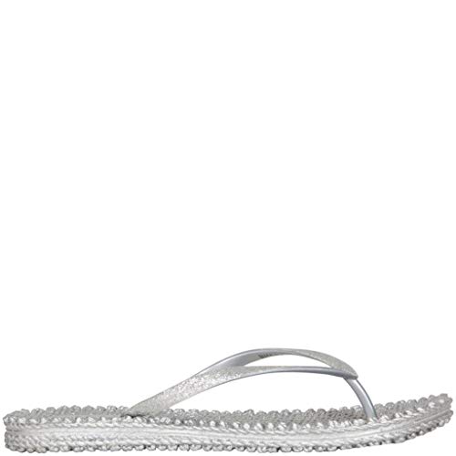 ILSE JACOBSEN HORNBÆK Damen CHEERFUL01 Flip Flop, Silber Silber 71 von Ilse Jacobsen