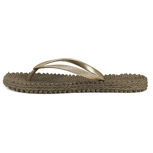 Ilse Jacobsen Damen Glitzer Flip Flop, CHEERFUL01 Zehentrenner, Braun (Club Brown) von Ilse Jacobsen