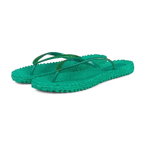 Ilse Jacobsen Damen Glitzer Flip Flop, CHEERFUL01 Zehentrenner, Grün (Nordisches Grün) von Ilse Jacobsen