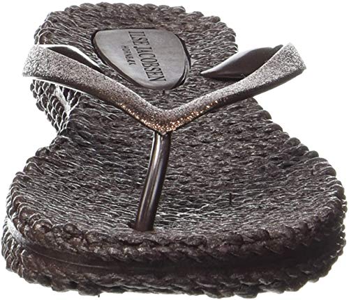Ilse Jacobsen Damen Glitzer Flip Flop CHEERFUL01 - Braun - Braun - braun , 40 von Ilse Jacobsen