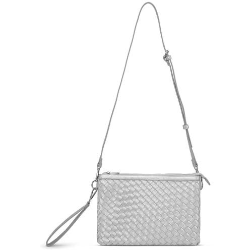 Ilse Jacobsen - Damen - Schulterriemen - BAG08CB - Vielseitige Umhängetasche aus geflochtenem Kunstleder von Ilse Jacobsen