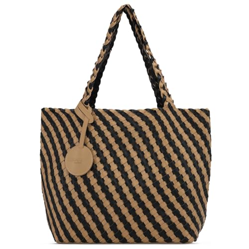 Ilse Jacobsen - Damen - Shopper - BAG06C - Wendbarer Bicolor-Shopper aus geflochtenem Kunstleder von Ilse Jacobsen