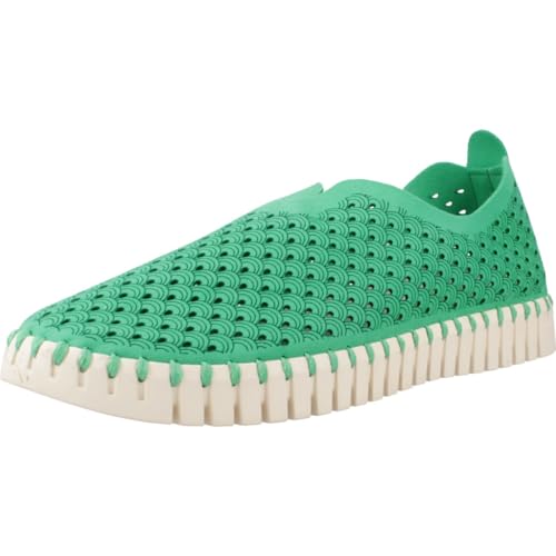 Ilse Jacobsen Damen Slipper Schuhe Tulip Slipper Synthetik Freizeit Elegant Slip-Ons Uni Tulip Slipper Damen Rasberry, Fern Green, 37 EU von Ilse Jacobsen