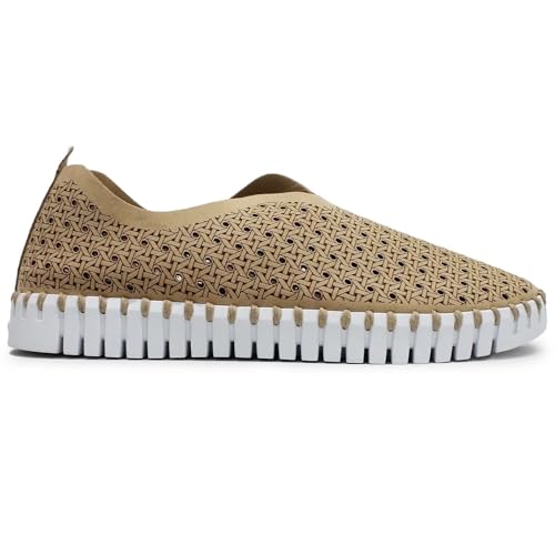 Ilse Jacobsen Damen Tulip 4031 Nylon Polyurethane Latte White Schuhe 38 EU von Ilse Jacobsen