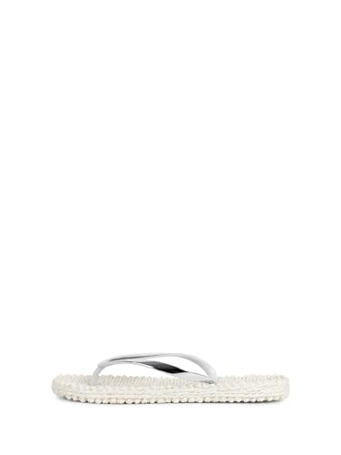 Ilse Jacobsen Damen - Zehentrenner - CHEERFUL04M - gemusterte Innensohle,metallfarbener Zehensteg,massageffekt von Ilse Jacobsen