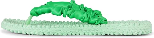 Ilse Jacobsen Damen Zehentrenner mit Rüschen CHEERFUL06 Air Rubbe (bright green, EU Schuhgrößensystem, Erwachsene, Damen, Numerisch, M, 41) von Ilse Jacobsen