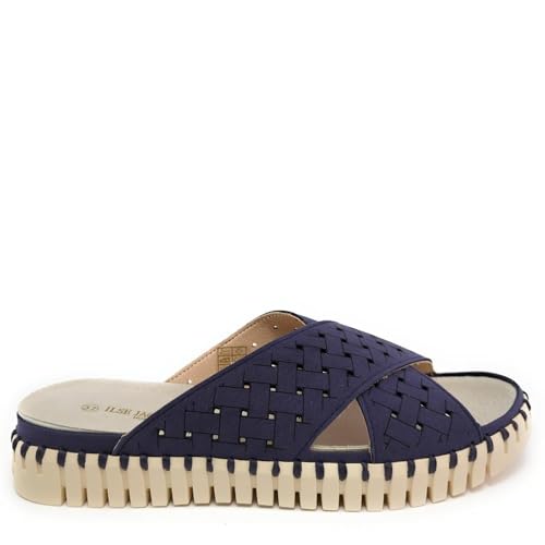 Ilse Jacobsen GEMÜTLICH Y ELEGANTE SLIPPER DAMEN HORNBÆK TULIP 1077 BLAU talla 38 von Ilse Jacobsen