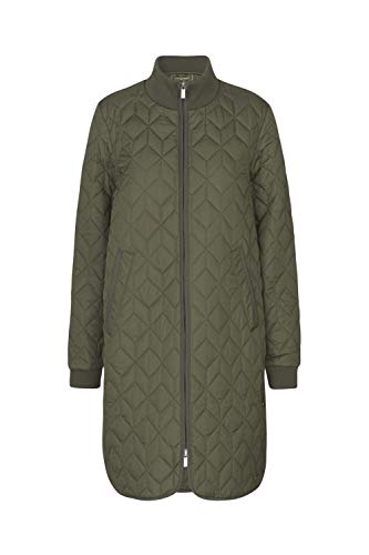 Ilse Jacobsen HORNBÆK | ART06 | Mantel mit weicher Innenpolsterung und speziellem Steppmuster | Army von Ilse Jacobsen