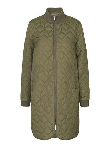 Ilse Jacobsen HORNBÆK | ART06 | Mantel mit weicher Innenpolsterung und speziellem Steppmuster | Army von Ilse Jacobsen