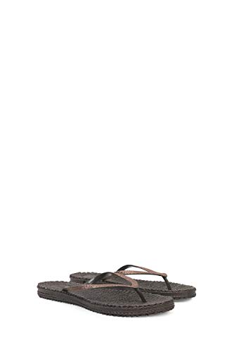 Ilse Jacobsen HORNBÆK | Cheerful01 | Damen Flip Flops mit Glitter | Dänische Design | Sommer Strand Zehentrenner | PRUNE | 38 EU von Ilse Jacobsen