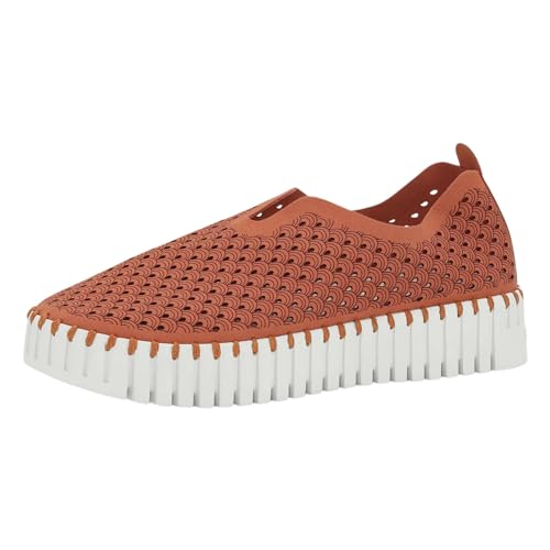Ilse Jacobsen HORNBAEK Damen Tulip 3373 Plateau | Slip-On | Low-Top, Light Brick, 39 EU von Ilse Jacobsen