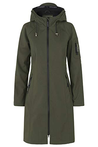 Ilse Jacobsen HORNBÆK | RAIN37L | Klassische Langer Damen Jacke | Outdoor Regen Parka wasserdicht, winddicht, atmungsaktiv | Softshell Polyester und Elastan | 38 von Ilse Jacobsen