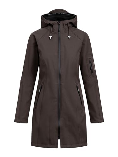 Ilse Jacobsen Lange Regenjacke Rain37 Chocolate Brown 36 von Ilse Jacobsen