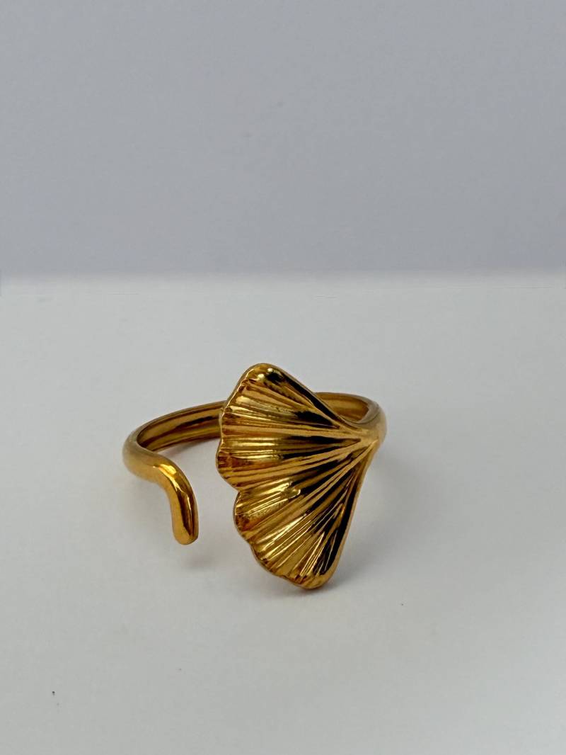 Gold Verstellbarer Damenring. Nickelfrei Und Langlebig Schmuck Aus Edehlstahl von Ilunora