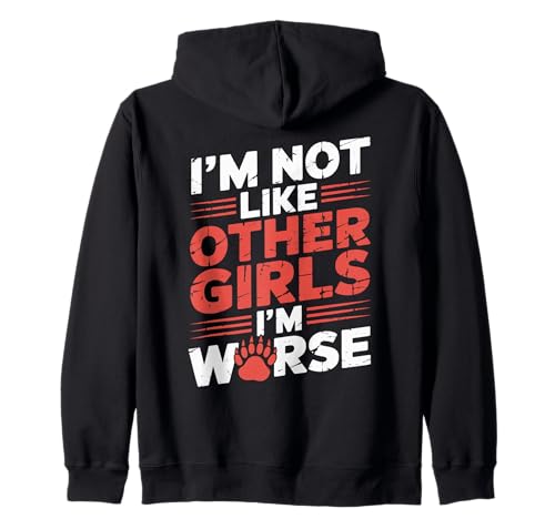 Raccoon Oppossum I'm Not Like Other Girls I'm Worse Kapuzenjacke Raccoon Oppossum I'm Not Like Other Girls I'm Worse Kapuzenjacke von Im Not Like Other Girls Im Worse Gift