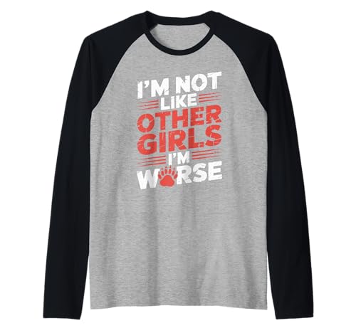 Raccoon Oppossum I'm Not Like Other Girls I'm Worse Raglan Raccoon Oppossum I'm Not Like Other Girls I'm Worse Raglan von Im Not Like Other Girls Im Worse Gift