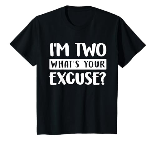 2nd Birthday I'm Two Whats Your Excuse Kids Toddlers T-Shirt 2nd Birthday I'm Two Whats Your Excuse Kids Toddlers T-Shirt von Im Two Whats Your Excuse 2 Year Old Toddler