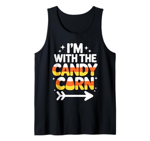 I'm with The Candy Corn Shirt Kostüm für Erwachsene, Kinder, Herren und Damen Tank Top von Im With The Candy Corn Shirts