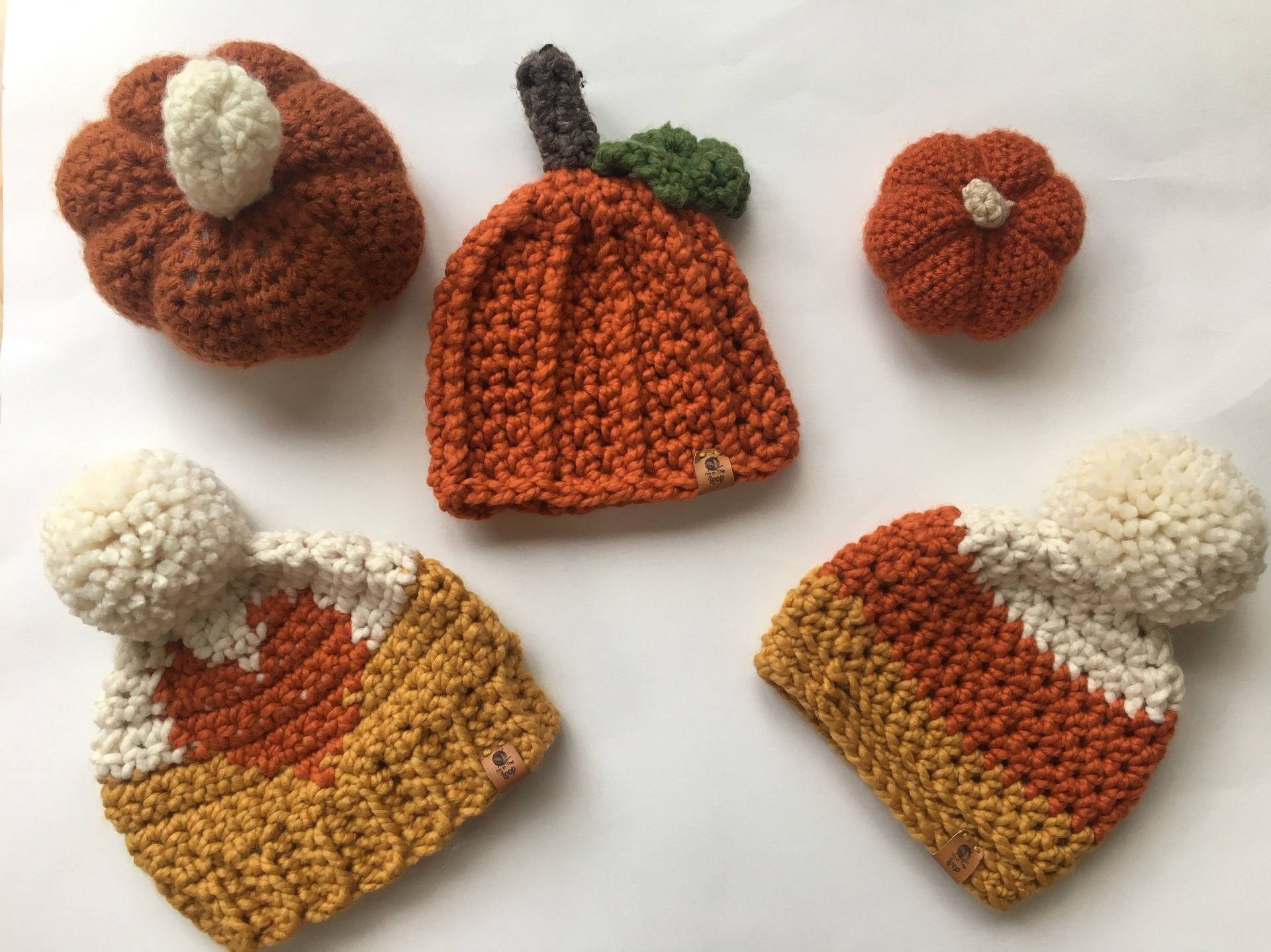 Candy Corn Mütze. Kürbis Beanie. Hut. Herz Candy Corn Mütze. Kürbis Beanie. Hut. Herz von ImInTheLoop