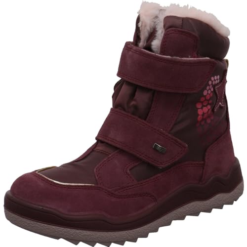 Imac Frosty Kinder Winterstiefel aus Nubukleder in Pink mit Klettverschluss und Tex Membran. pink Gr. 34 von Imac