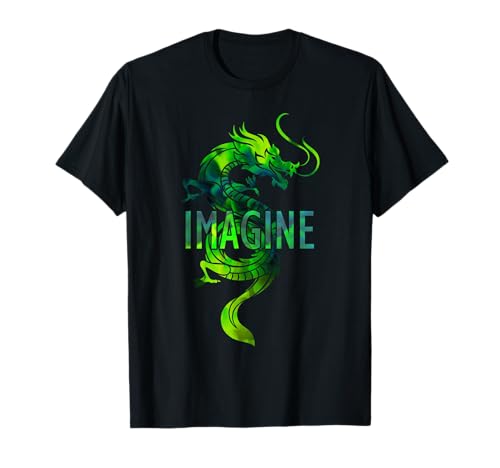 Imaginäres Fantasie Drachen T Shirt Geschenk Damen Herren T-Shirt Imaginäres Fantasie Drachen T Shirt Geschenk Damen Herren T-Shirt von Imagine Fantasy Tattoo Dragon Apparel