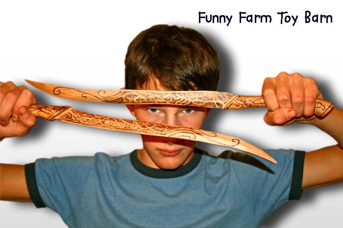 Legolas Messer Dolch Nachbildung Gebranntes Holzspielzeug Requisite Herr Der Ringe Film Kostüm Schwert Prop Cosplayer von ImagineNationShop