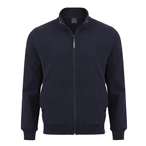 Imako® Herren sportlicher Herren Kapuzenpullover Kapuzenjacke Hoody Sweatshirt, dunkelblau, Gr. L von Imako