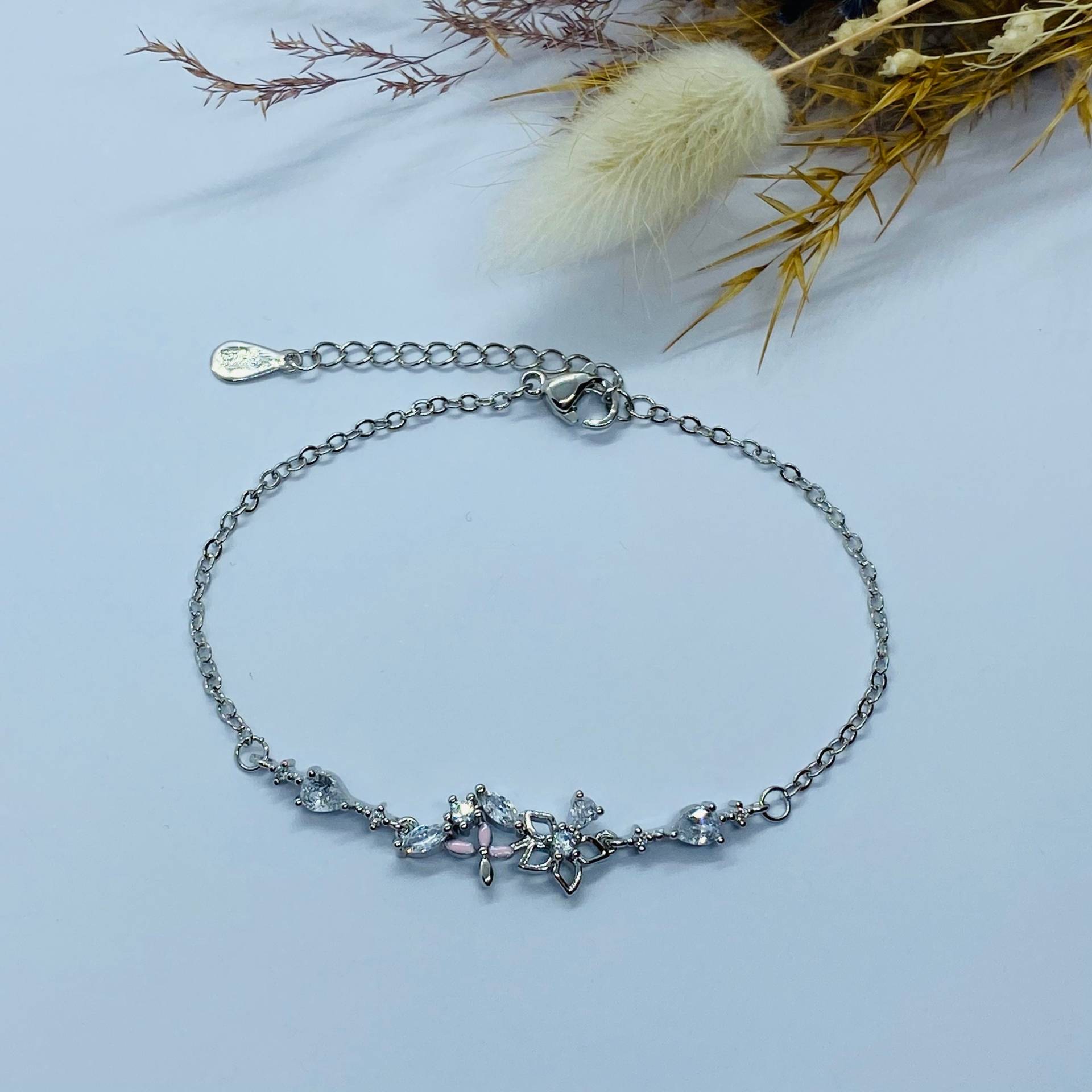 Armband Blumen - 925 Silber von ImeliaJewelry