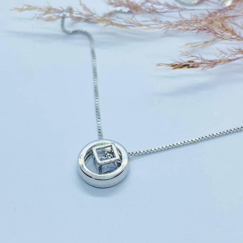 Collier Würfel - 925 Silber von ImeliaJewelry