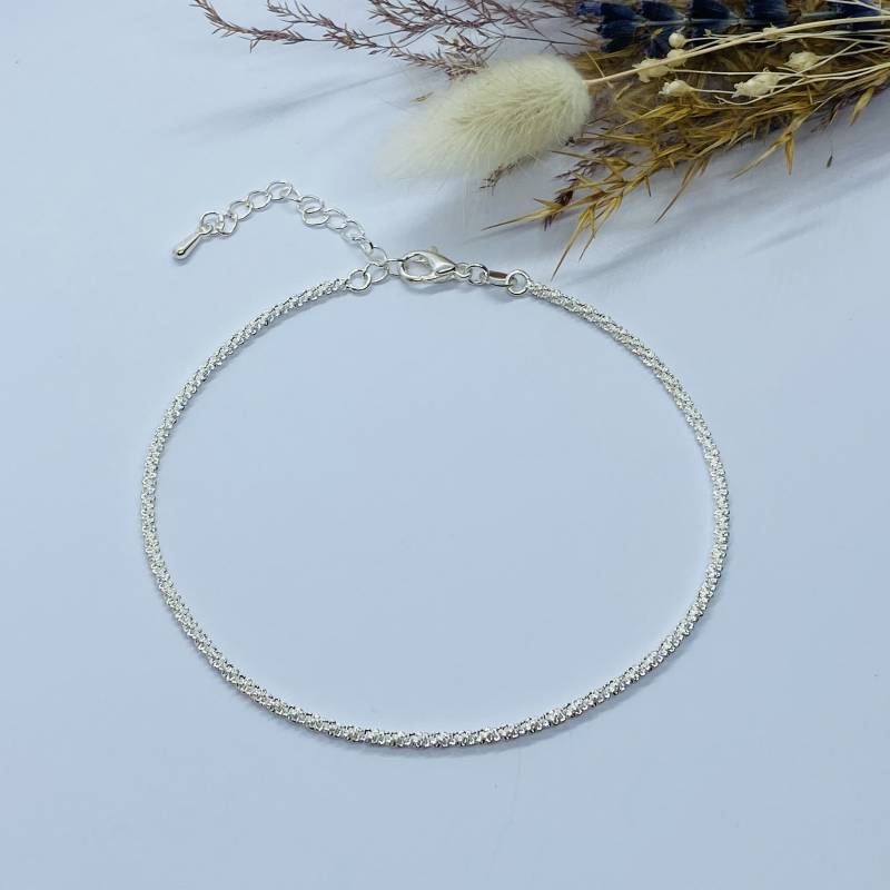 Fußkette Criss-Cross - 925 Silber von ImeliaJewelry