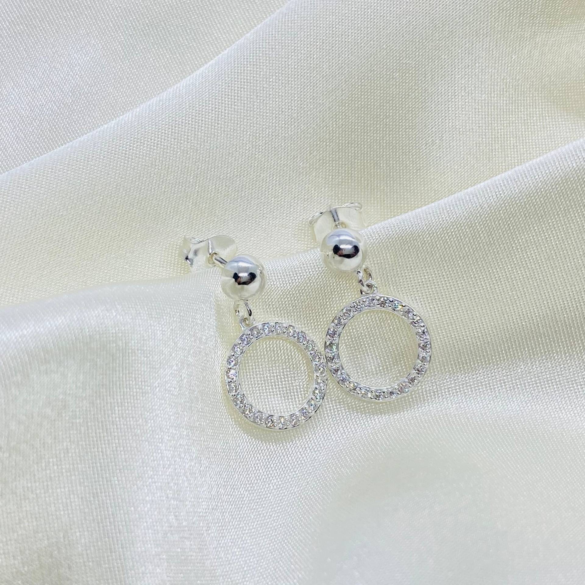 Ohrstecker Circle Of Life - Silber 925 von ImeliaJewelry