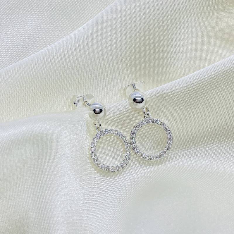 Ohrstecker Circle Of Life - Silber 925 von ImeliaJewelry