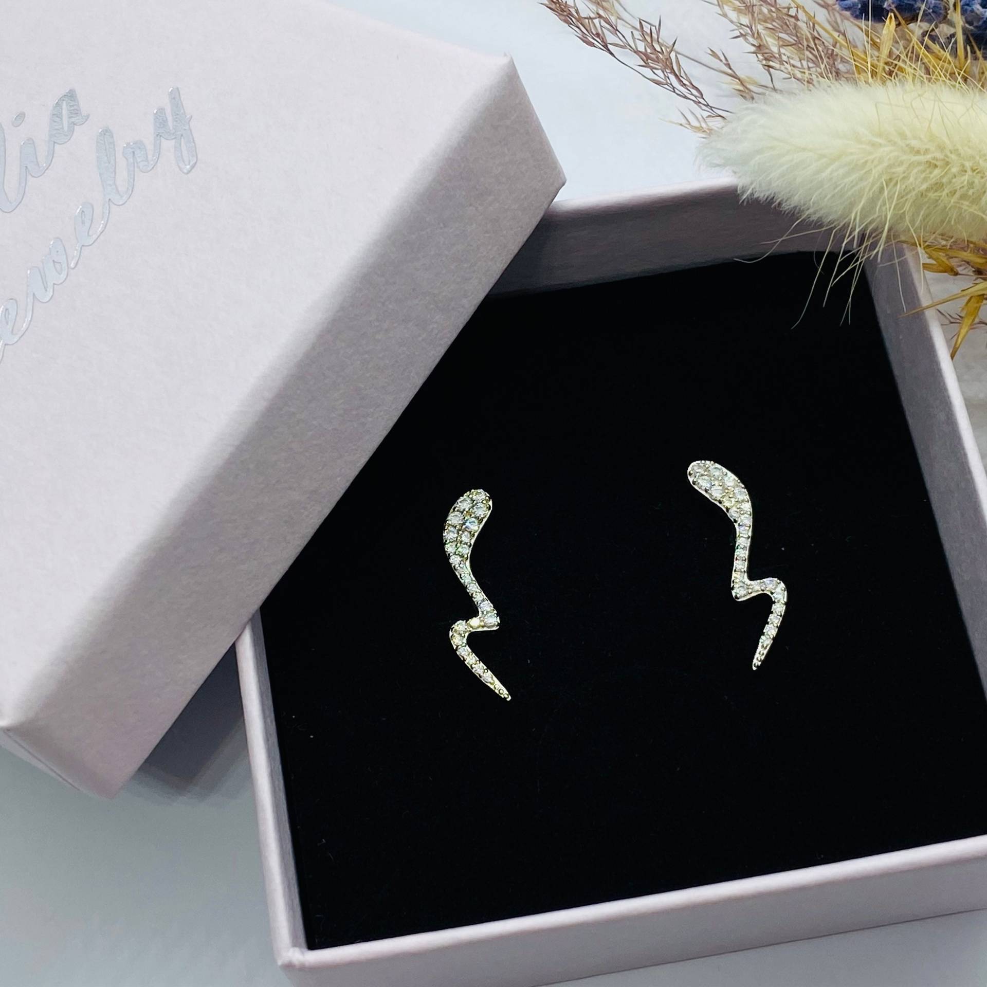 Ohrstecker Schlange - Silber 925 von ImeliaJewelry